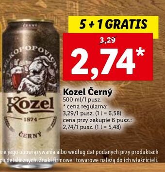 Lidl Piwo kozel cerny oferta