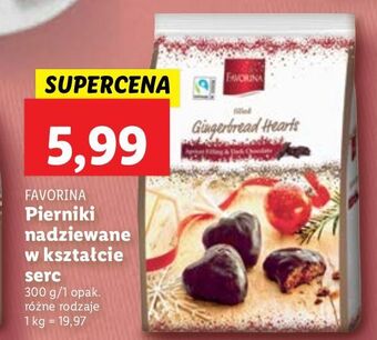 Lidl Piernikowe serca w czekoladzie ciemnej favorina oferta