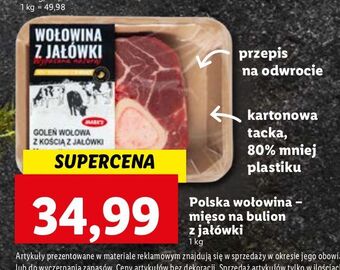 Lidl Goleń wołowa z kością jałówki marks oferta