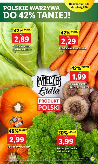 Lidl Kapusta stożkowa oferta