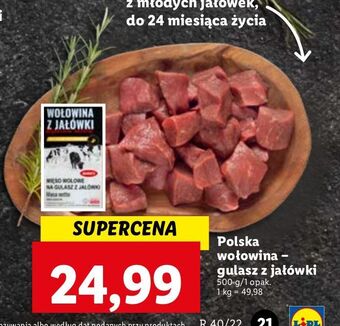 Lidl Mięso wołowe na gulasz z jałówki marks oferta