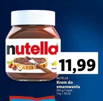 Lidl Krem czekoladowo-orzechowy nutella oferta