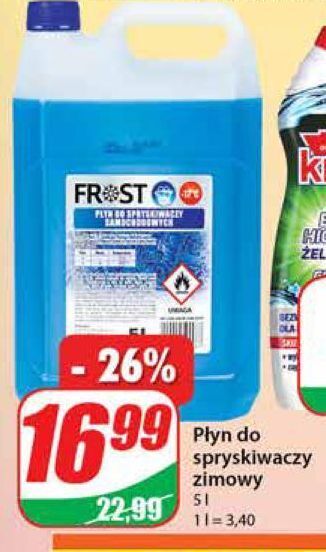 Płyn do spryskiwaczy zimowy frost