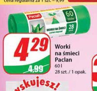 Dino Worki na śmieci wiązane 60 l paclan oferta