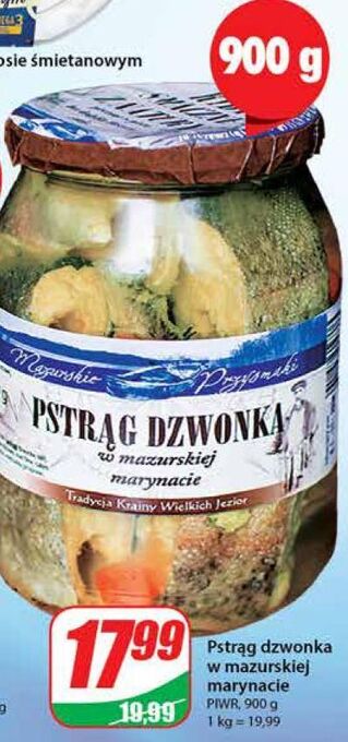 Pstrąg dzwonko w marynacie mazurskie przysmaki