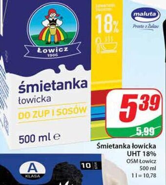 Dino Śmietanka uht 18 % łowicz 1906 łowicka oferta