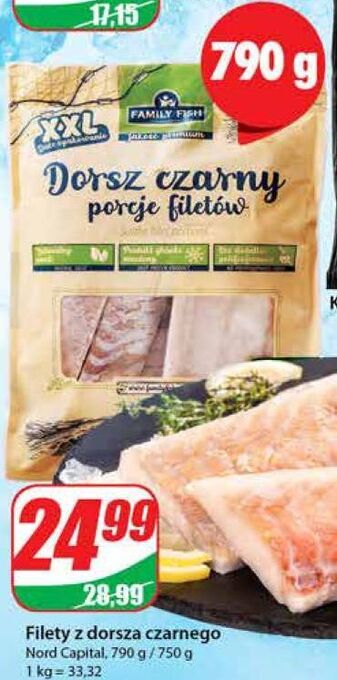 Dino Dorsz czarny filety family fish oferta