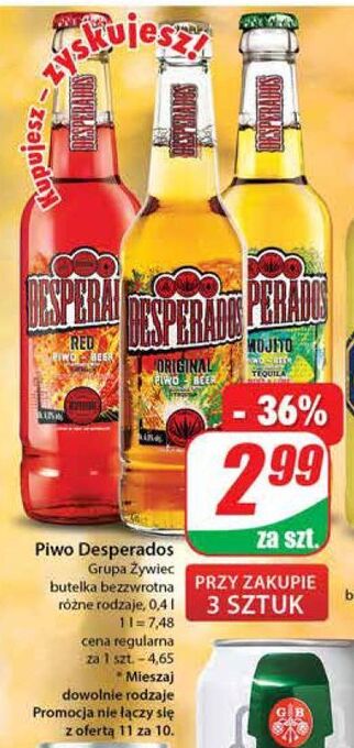 Dino Piwo desperados mojito oferta