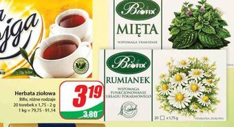 Dino Herbatka ziołowa mięta bifix oferta