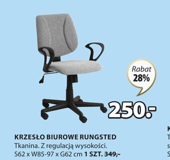 JYSK Krzesło biurowe rungsted oferta