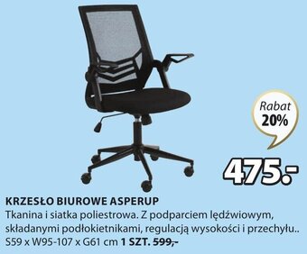 JYSK Krzesło biurowe asperup oferta