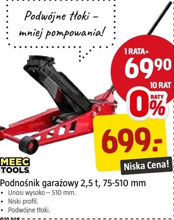 Jula Podnośnik samochodowy meec tools oferta