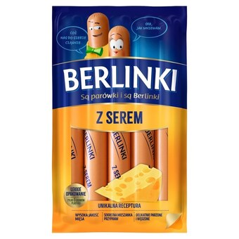 Berlinki parówki z serem 250 g