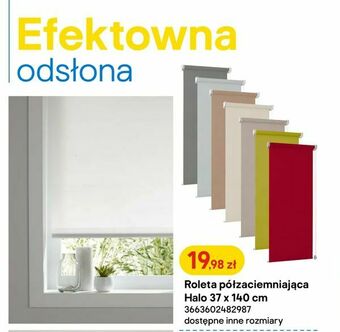 Castorama Roleta półzaciemniająca Halo 37 x 140 cm oferta