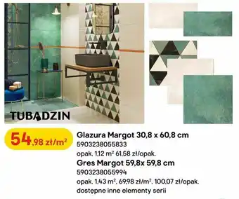 Castorama Glazura Margot 30,8 x 60,8 cm oferta