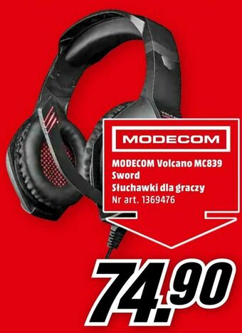 Media Markt MODECOM Volcano MC839 Sword Słuchawki dla graczy oferta