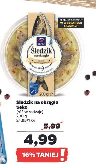 Netto Śledzik na okrągło z kolorowym pieprzem seko oferta