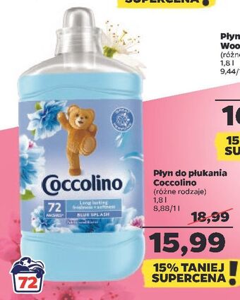 Netto Płyn do płukania blue splash coccolino oferta