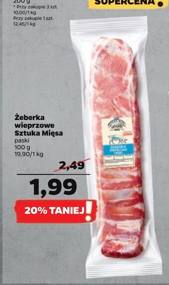 Netto Żeberka wieprzowe sztuka mięsa oferta