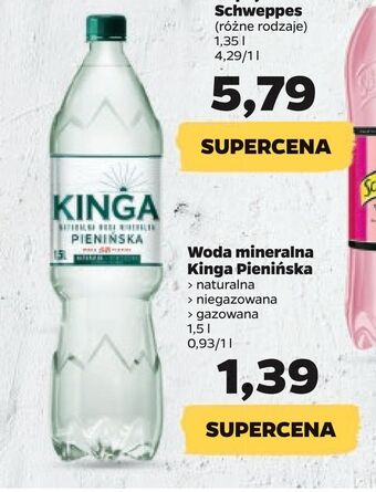 Netto Woda mineralna kinga pienińska oferta