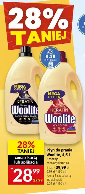 Twój Market Woolite Płyn do pranie 4,5 litra oferta