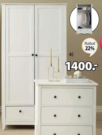 JYSK Szafa nordby 105x200x57cm oferta