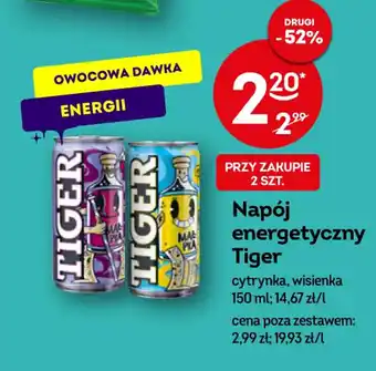 Żabka Tiger Napój energetyczny cytrynka, wisienka 150 ml oferta