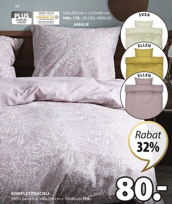 JYSK Komplet pościeli 140x200cm oferta
