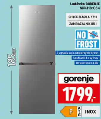 Neopunkt gorenje lodówka nrk4181cs4 oferta