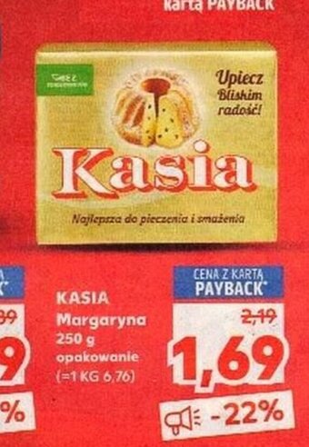 Kaufland Kasia Margaryna 250g oferta
