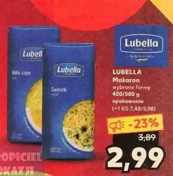 Kaufland Makaron Lubella 400-500g oferta