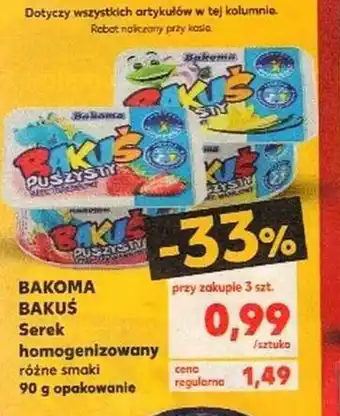 Kaufland Serek homogenizowany 90g oferta