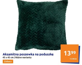 Action aksamitna poszewka na poduszkę oferta