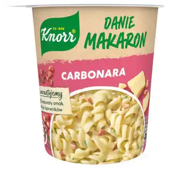 Auchan Knorr - danie makaron z sosem carbonara oferta