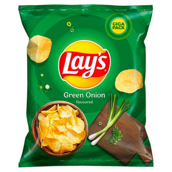 Auchan Lays - chipsy ziemniaczane o smaku zielonej cebulki oferta
