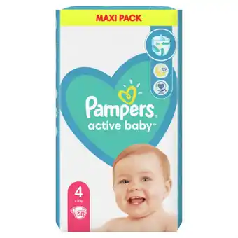 Auchan Pampers - active baby maxi pack rozmiar 4 ( 9 - 14 kg ) pieluchy oferta