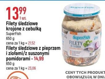 E.Leclerc Filety śledziowe wiejskie z suszonymi pomidorami superfish oferta
