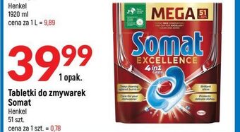 E.Leclerc Tabletki do zmywarki regular somat excellence 4in1 oferta