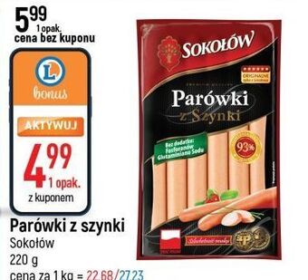E.Leclerc Parówki z szynki sokołów oferta