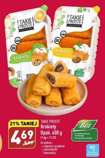 ALDI Krokiety z pieczarkami i mozzarellą takie proste oferta
