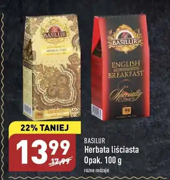 ALDI Herbata masala chai basilur oferta