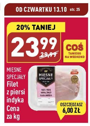 ALDI Filet z piersi indyka mięsne specjały zawsze świeże (aldi) oferta