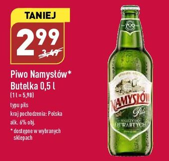 ALDI Piwo namysłów pils oferta