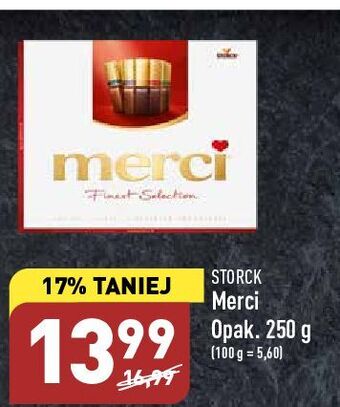 Bombonierka czerwona storck merci