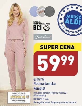 ALDI Piżama damska queentex oferta