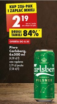 Biedronka Piwo carlsberg export premium pilsner oferta