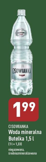 ALDI Woda niegazowana cisowianka oferta