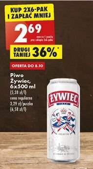 Biedronka Piwo żywiec jasne pełne oferta