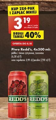 Biedronka Piwo redd's cranberry oferta