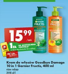 Biedronka Krem do włosów bez spłukiwania 10w1 garnier fructis goodbye damage oferta